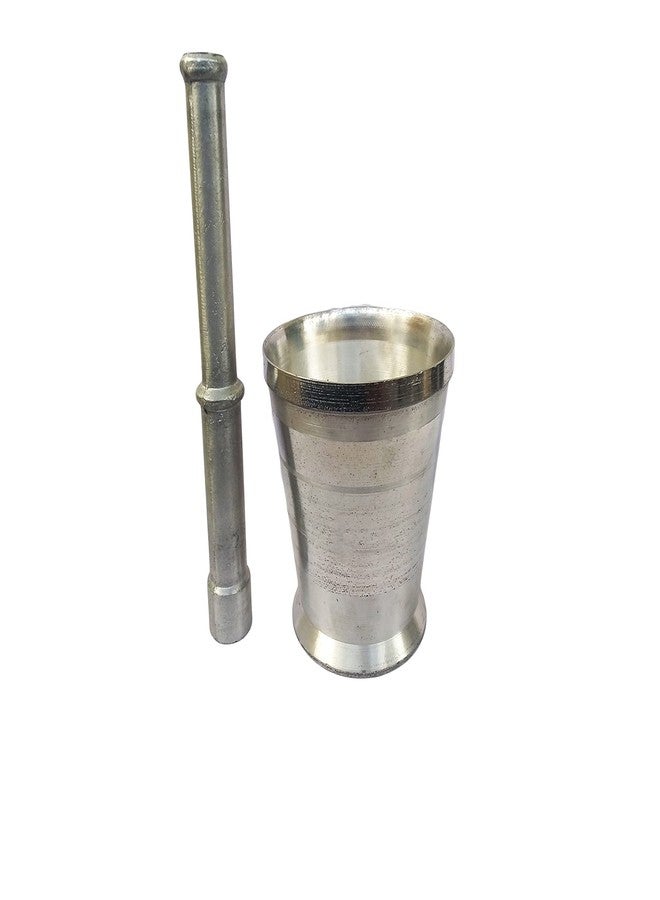 بي اس ألومنيوم خال باتا، هاون ومدقة، كسارة للأدوية أو التوابل المستخدمة في جميع المنازل والمطاعم تقريبًا للمطبخ أوخلي خال موسال داستا أورال كوندي سوتا خارال مجموعة هراسة (رقم 3) - Image 2